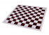 Tablero de ajedrez enrollable de vinilo + tablero de damas (100 escaques) (doble cara, blanco / marrón)